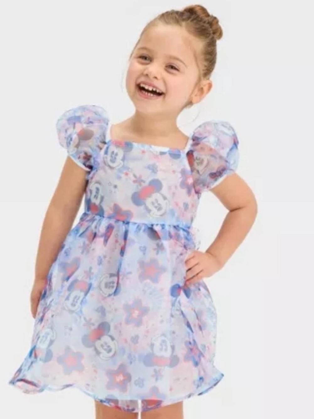 Disney Junior Minnie Mouse Patriotic USA Fourth Of July Americana Dress Girls 4T
